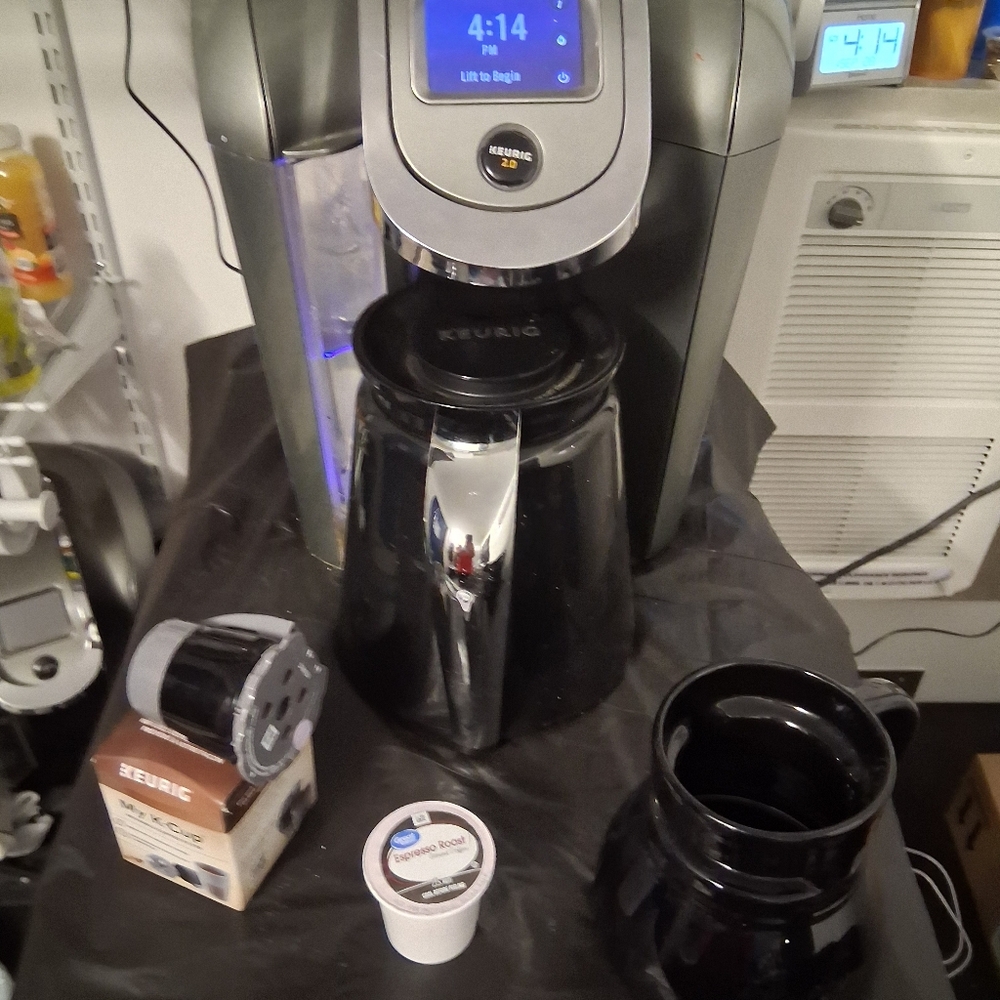 Keurig Black Coffee Maker with Accessories